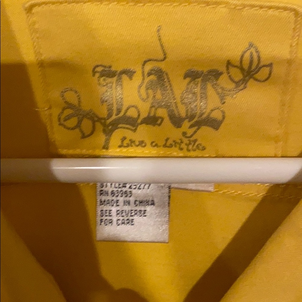 LAL (Live a Little) yellow jacket - Picture 2 of 6